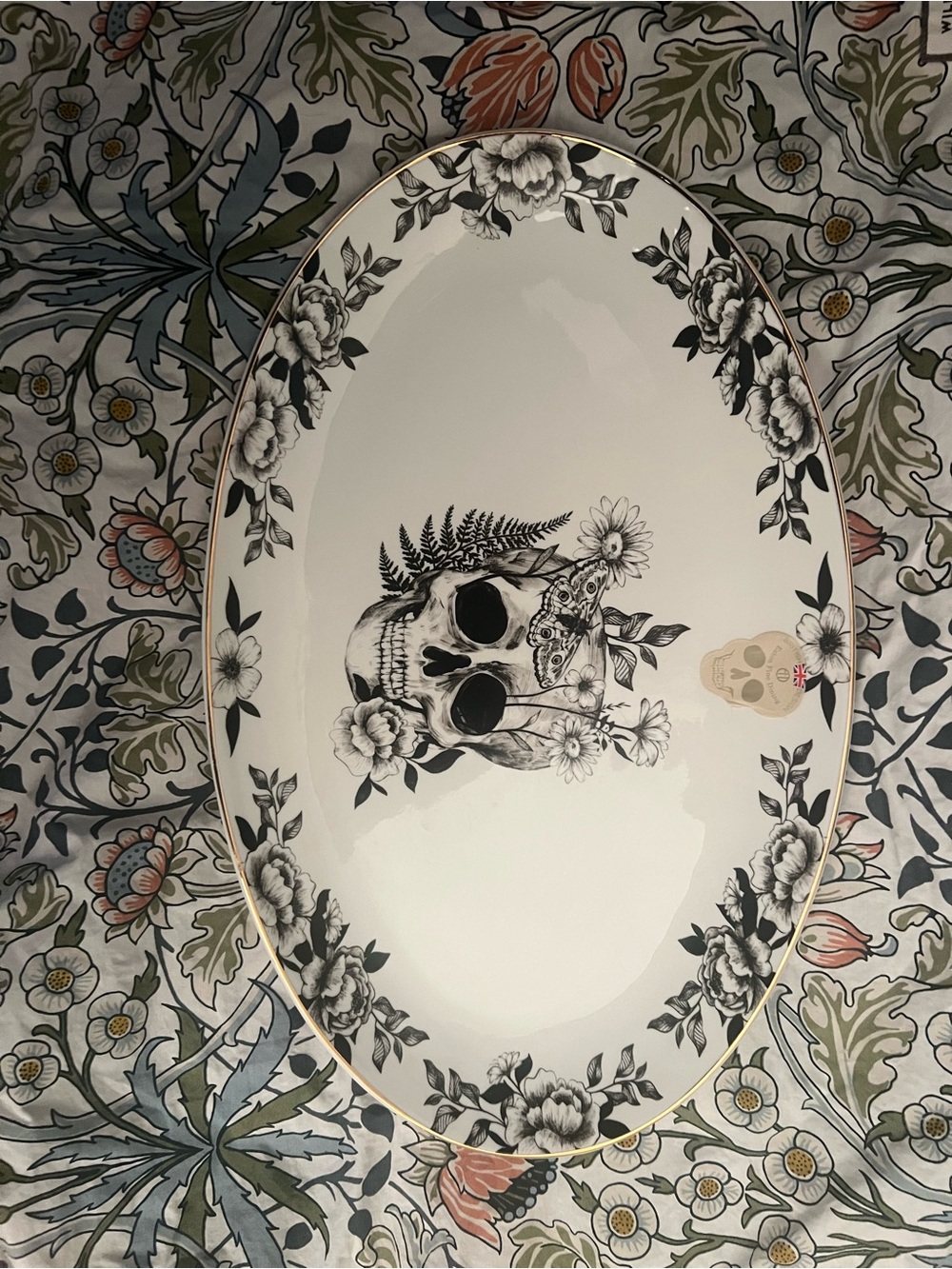 House of Eaton Spooky Skull serving Platter